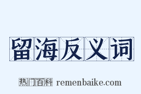 留海反义词是什么意思的图片